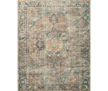 Margot MAT-02 Terracotta/Lagoon Area Rug