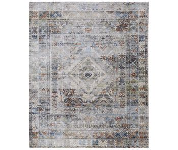 Melrose 39P0F Gray/Red/Blue Area Rug