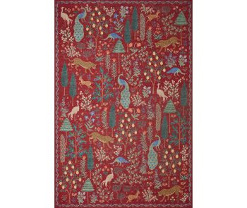 Menagerie MEN-02 Crimson Area Rug