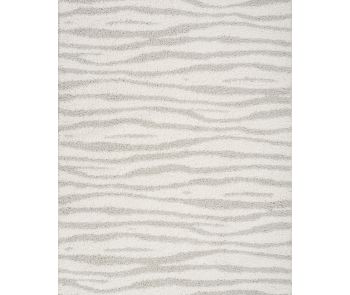 Modern Shag MMD05 Ivory Grey Area Rug