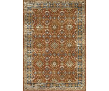 Naples 1204X Rust/Blue Area Rug