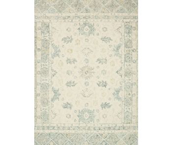 Norabel NOR-01 Ivory/Slate Area Rug