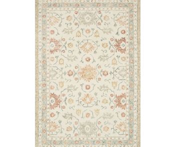 Norabel NOR-03 Ivory/Rust Area Rug