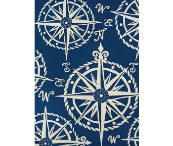 Outdoor Escape Mariner Navy/Ivory Area Rug