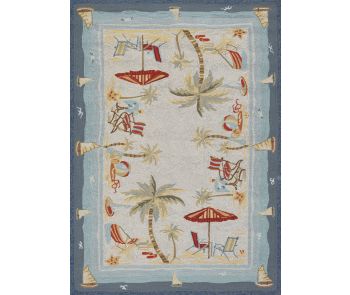 Outdoor Escape Pacific Heights Ocean Area Rug