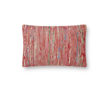 P0242 Red/Multi 13"x21" Pillow
