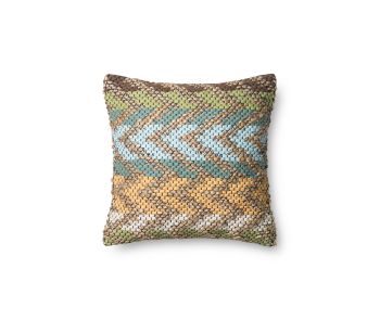 P0330 Green/Multi 22"x22" Pillow