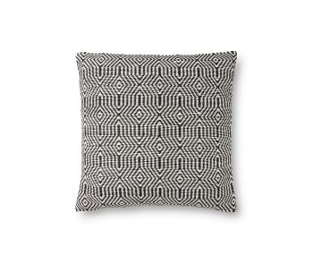 P0339 Black/White 22"x22" Pillow