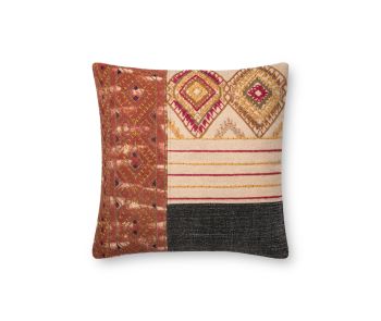 P0679 Rust/Grey 22"x22" Pillow