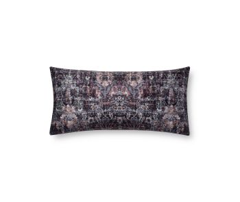 P0686 Black/Multi 12"x27" Lumbar Pillow