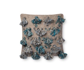 P0695 Blue/Multi 22"x22" Pillow