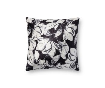 P0754 Black/White 18"x18" Pillow