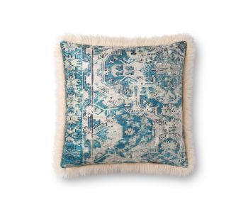 P0791 Multi/Ivory 18"x18" Pillow