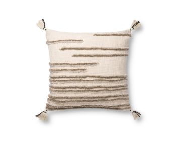 P0832 Natural/Stone 22"x22" Pillow