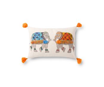 P0871 Natural/Multi 13"x21" Pillow