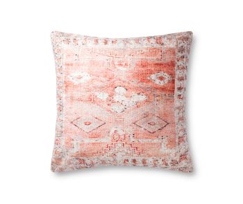 P0886 Coral/Multi 36"x36" Pillow