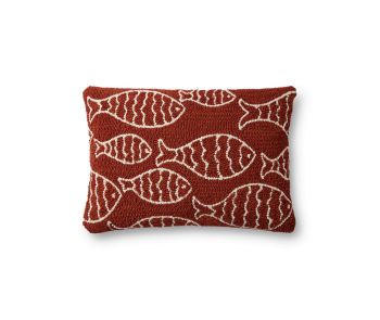 P0908 Red 16"x26" Pillow