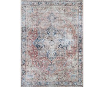 Pasha Antique Kashan Rust Area Rug