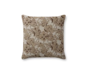 PCJ0008 Beige/Mocha 18"x18" Pillow