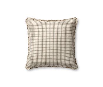 PCJ0012 Ivory/Earth 22"x22" Pillow