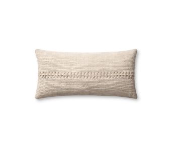 PCJ0018 Ivory 12"x27" Lumbar Pillow