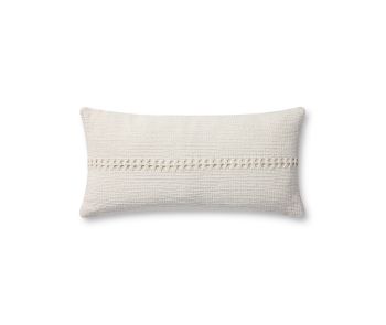 Harvey PCJ0018 White 12"x27" Lumbar Pillow