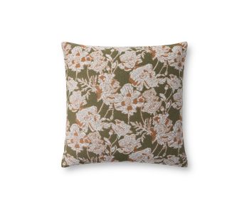Matilda PCJ0031 Olive/Orange 18" Pillow