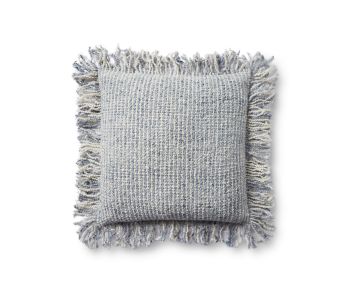 PLL0033 Ivory/Blue 22"x22" Pillow