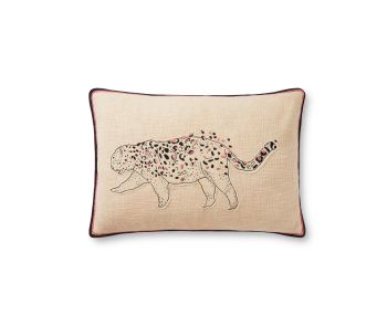 PLL0054 Ivory/Black 16"x26" Pillow