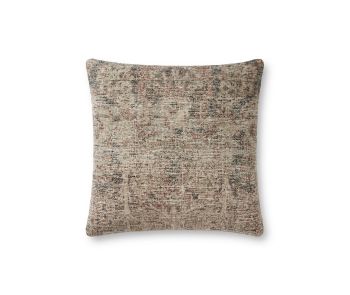 PLL0095 Beige/Multi 18" x 18" Pillow