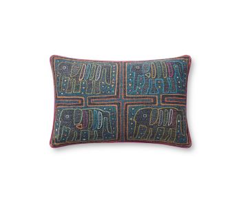 PLL0105 Lagoon/Multi 13"x21" Pillow