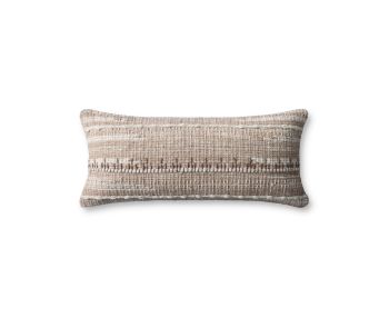 PLL0124 Ivory/Beige 12"x27" Lumbar Pillow
