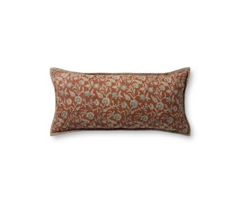 PLL0164 Brick/Multi 12"x27" Lumbar Pillow