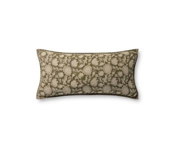 PLL0165 Green 12"x27" Lumbar Pillow