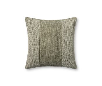 PLL0170 Ivory/Green 22" Pillow