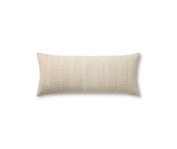Cameron PMH0036 Ivory 13"x35" Lumbar Pillow
