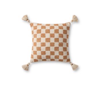 Amos PMH0066 Rust/Ivory 18" Pillow