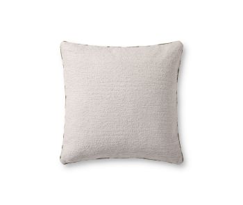 Elara PMH0070 White/Green 22" Pillow