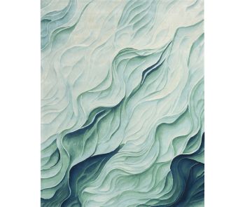 Prismatic PRS42 Silver Green Area Rug