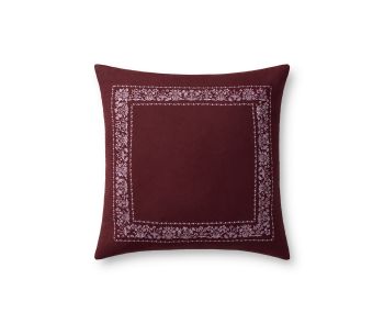 Estee Border PRP0062 Burgundy 22" Pillow