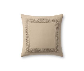 Estee Border PRP0062 Cream 22" Pillow