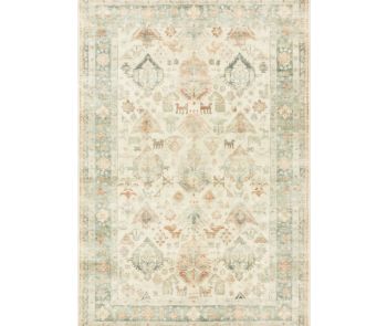Rosette ROS-01 Beige/Multi Area Rug