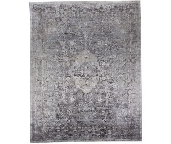 Sarrant 3966F Gray/Silver/Ivory Area Rug