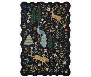 Silhouette SIH-03 Black Area Rug