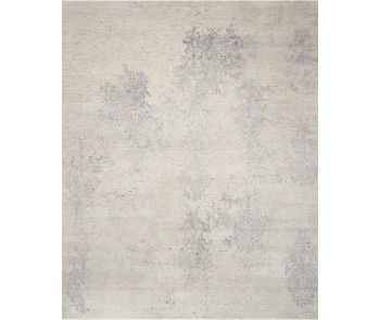 Silk Shadows SHA14 Ivory/Silver Area Rug