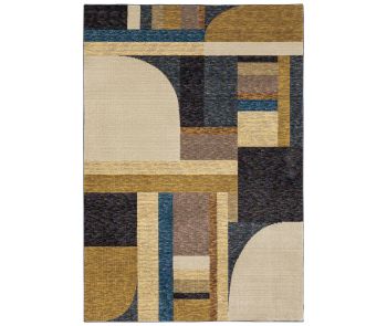 Strada str01 Gold/Blue Area Rug