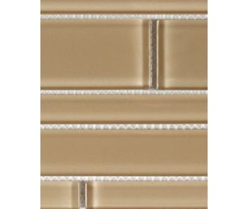 Translucent Clear Glass Simply Beige Tile