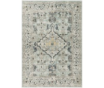 Washable Decor WSD12 Blue Taupe Area Rug