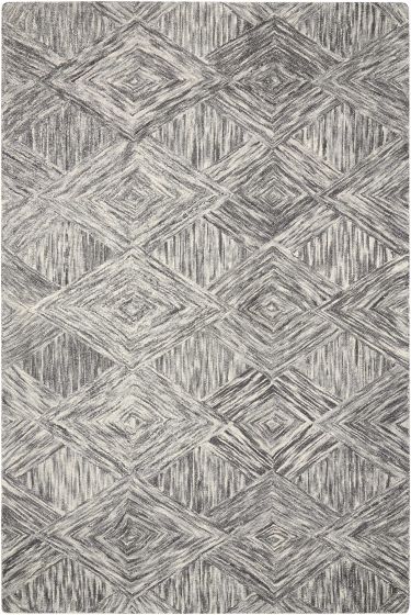 Interlock ITL01 Charcoal 3'9"x5'9" Area Rug