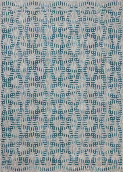 Easton ESN-10 Fog/Teal 2'3"x3'9" Area Rug